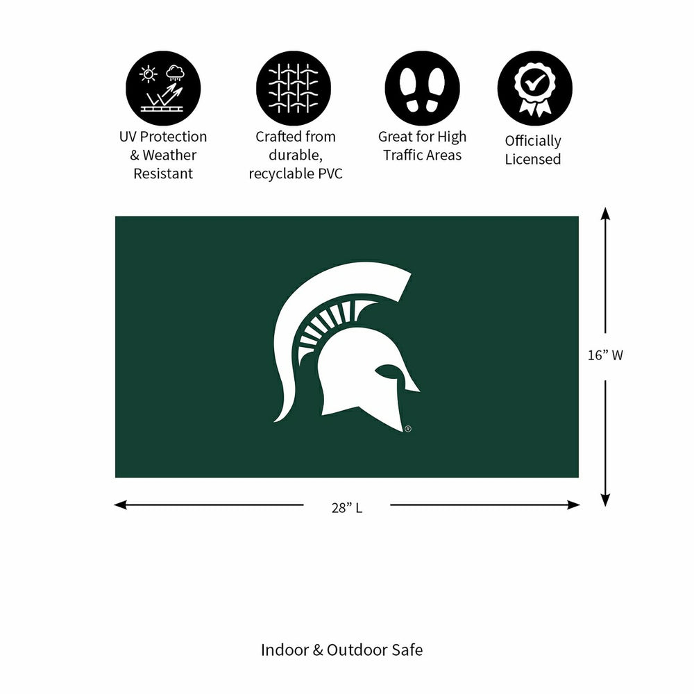 Full Color PVC Mat, 16" x 28", Michigan State University