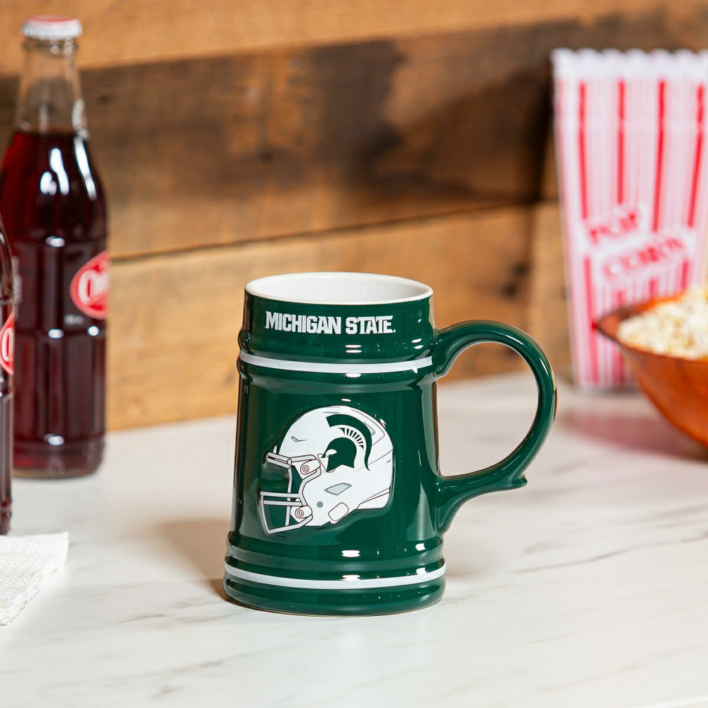 Michigan State University Ceramic Stein Cup, 24oz