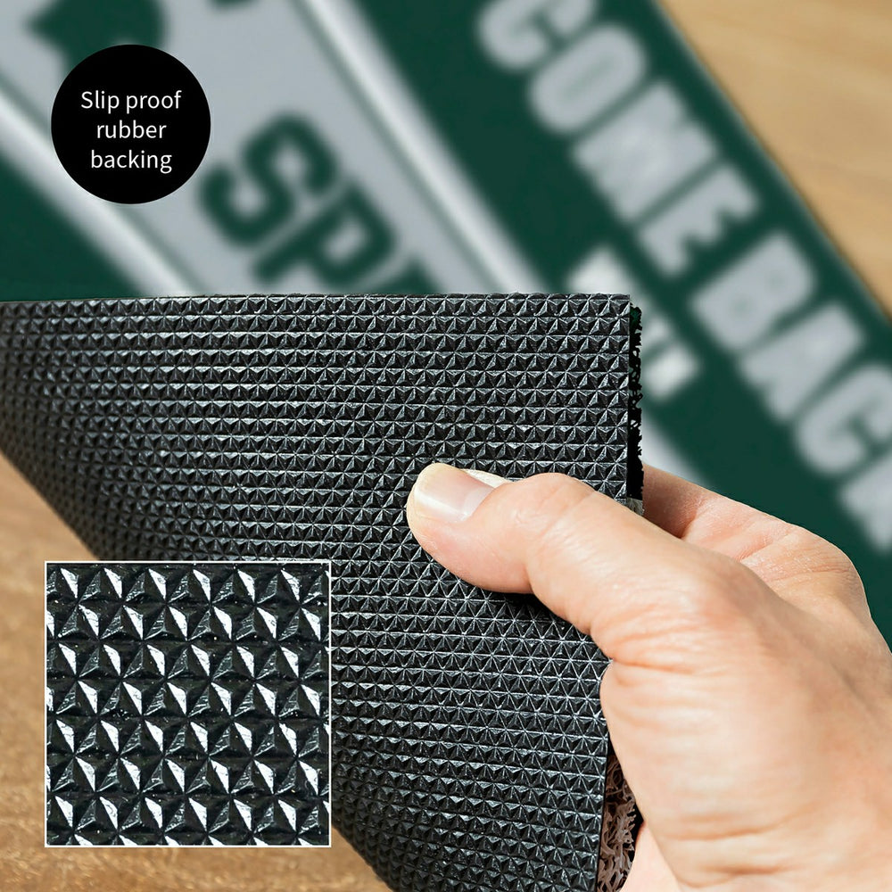 28" x 16" PVC Trapper Mat, Come Back with Tickets, Michigan State Univ