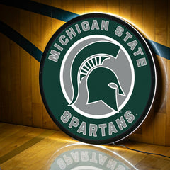 LED Wall Decor, Round, Michigan State University