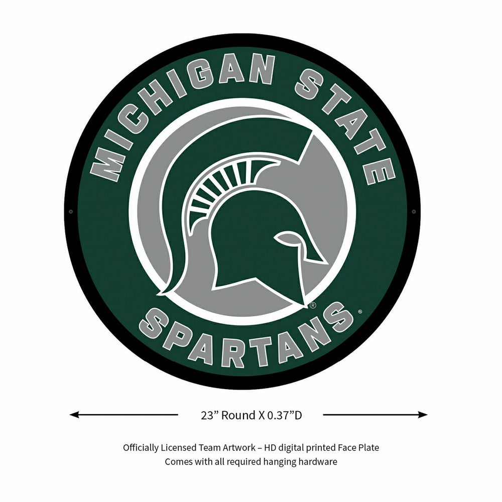 LED Wall Decor, Round, Michigan State University