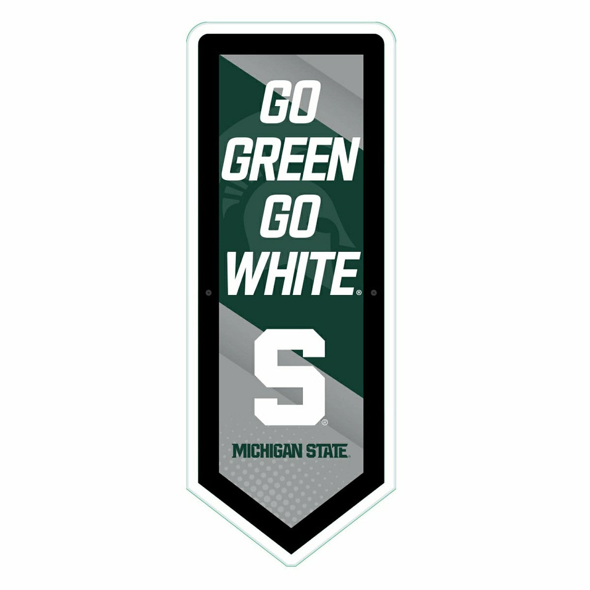 LED Wall Decor, Pennant, Michigan State University