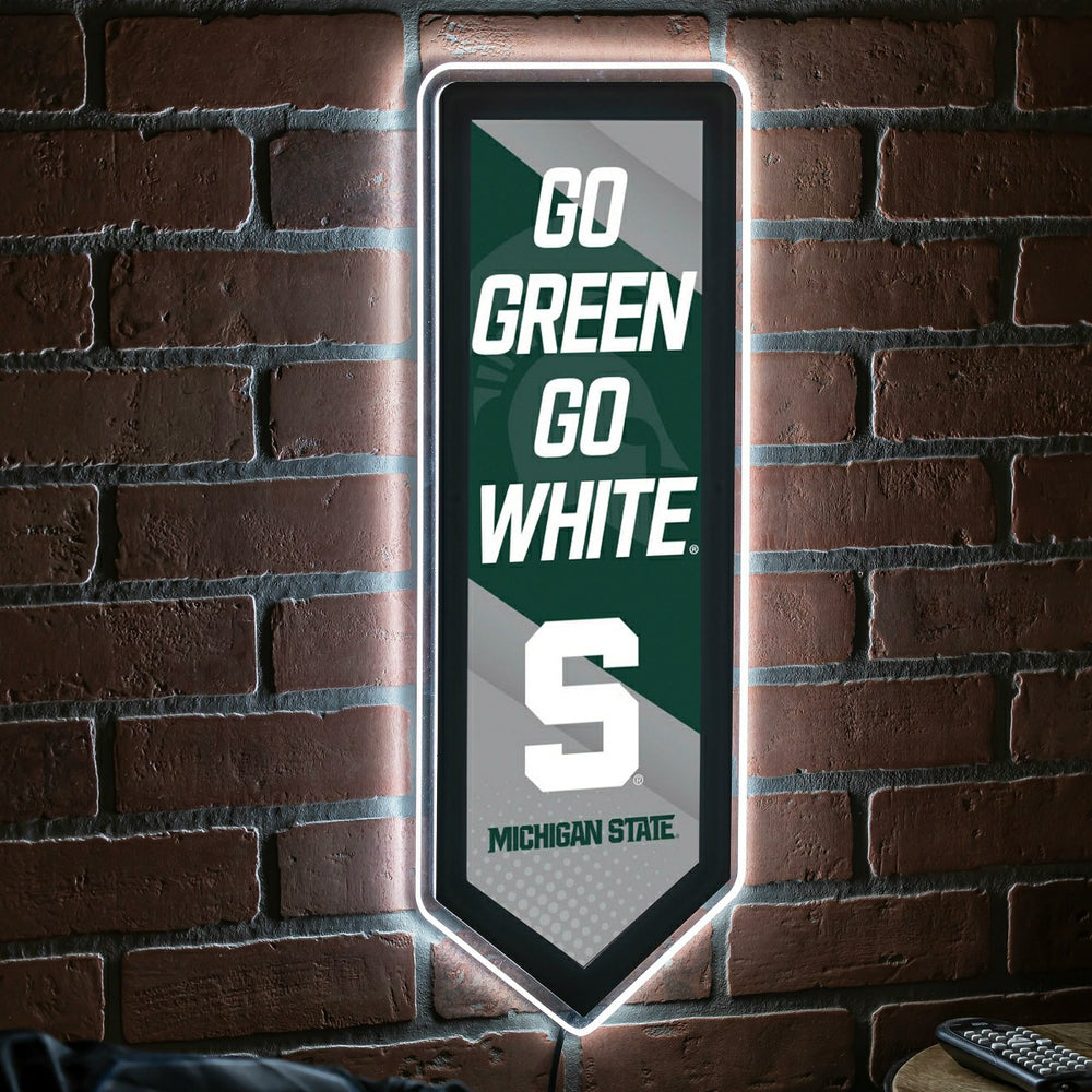 LED Wall Decor, Pennant, Michigan State University