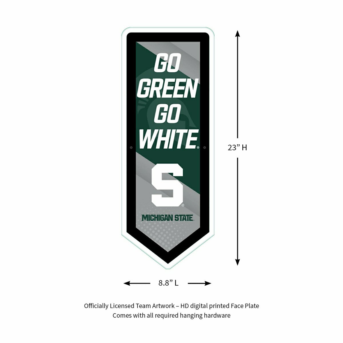 LED Wall Decor, Pennant, Michigan State University
