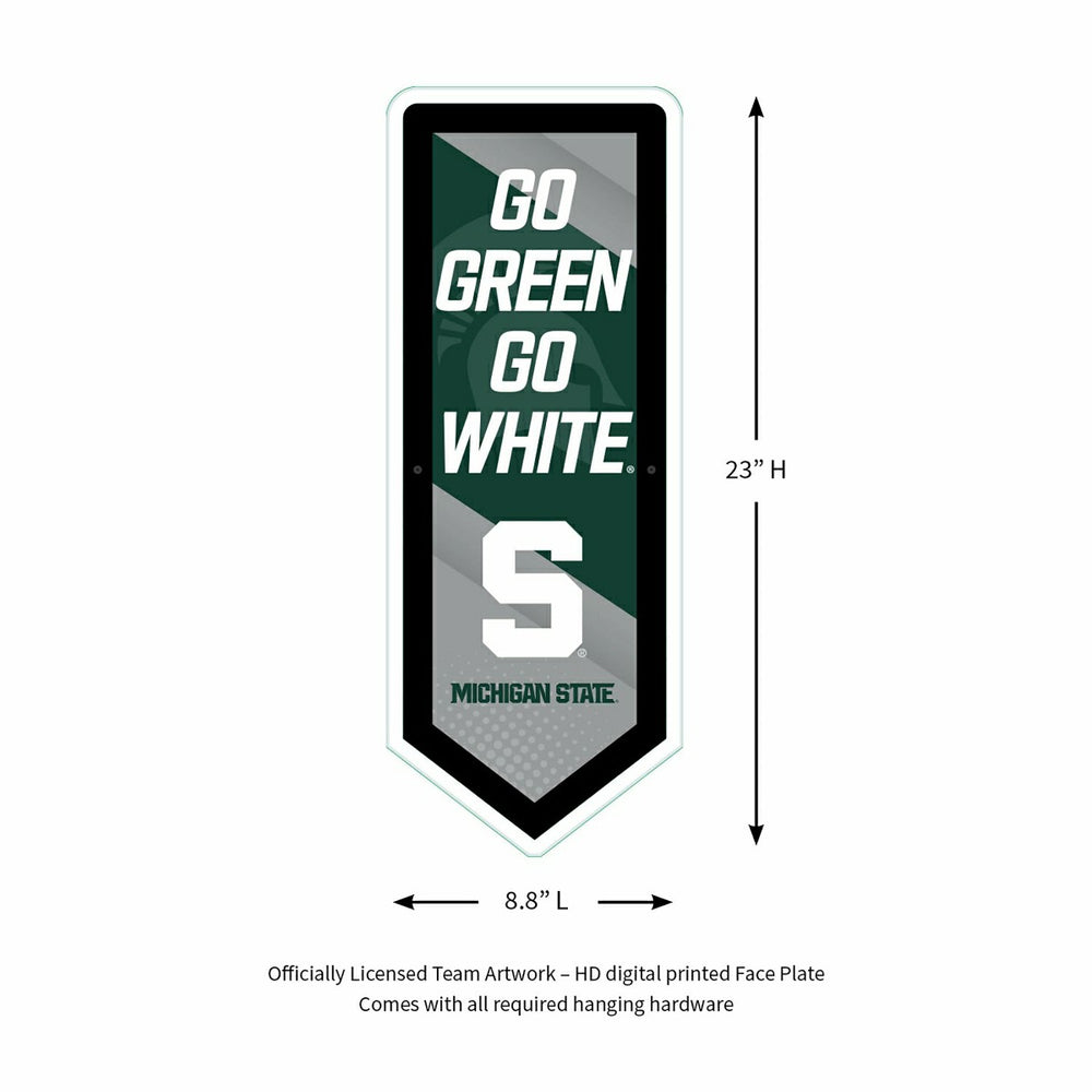 LED Wall Decor, Pennant, Michigan State University