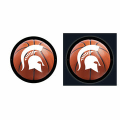 Michigan State University College Basketball Small Round Edgelite LED