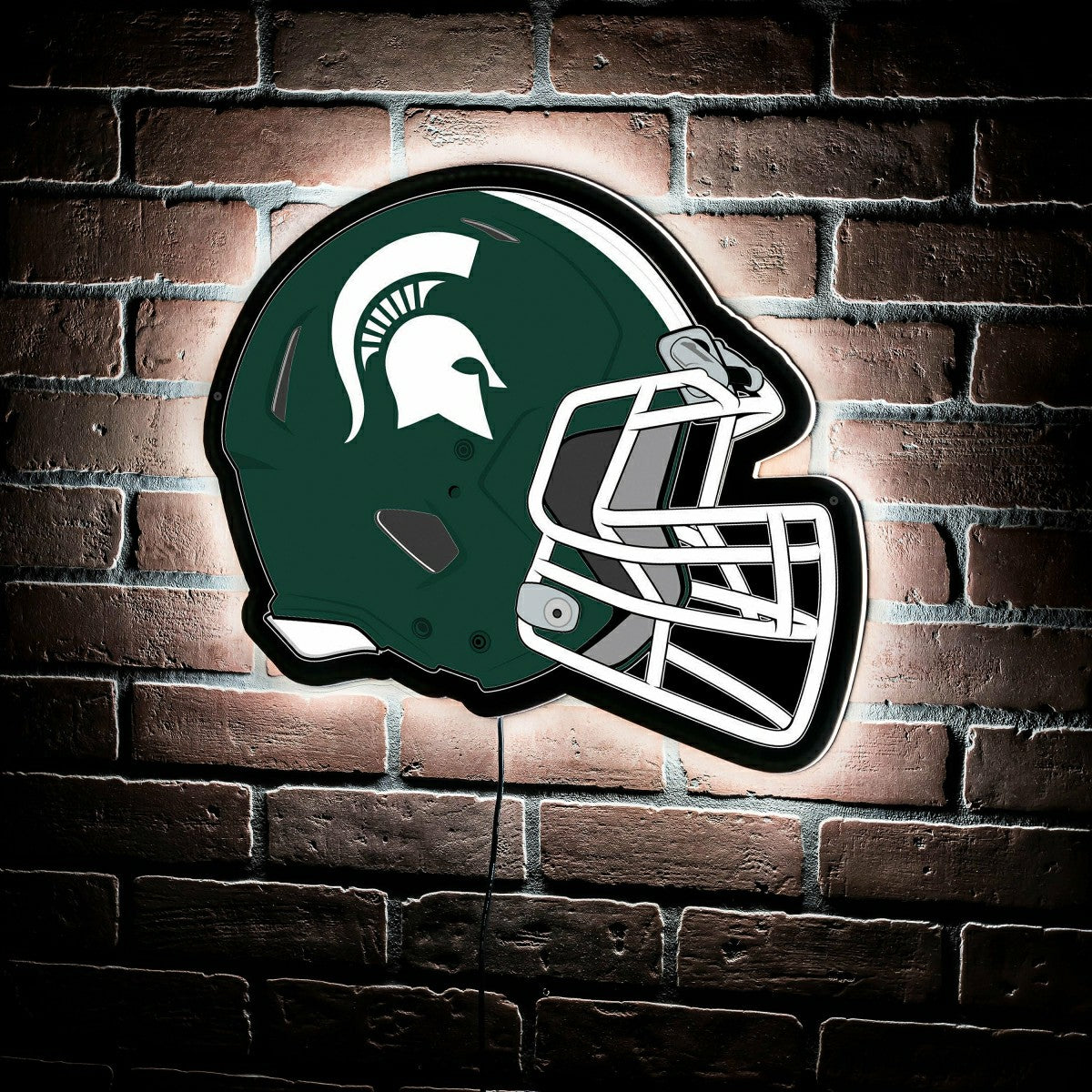 LED Wall Decor, Helmet, Michigan State University