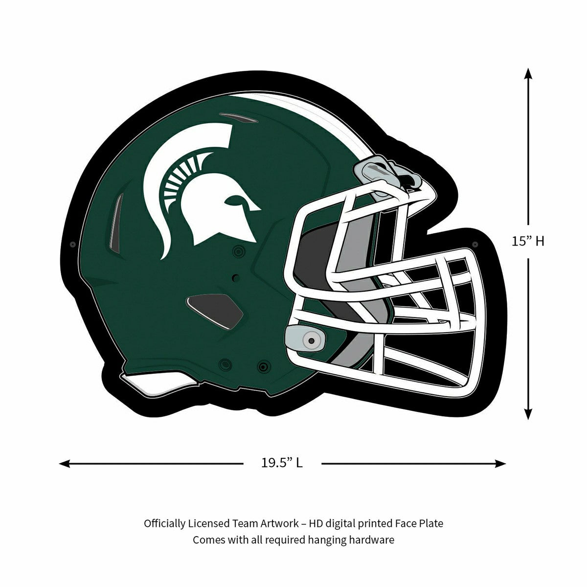 LED Wall Decor, Helmet, Michigan State University
