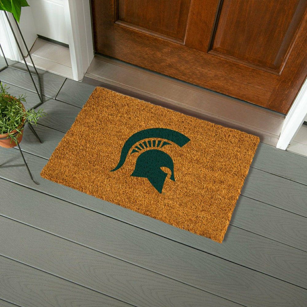 Coir Mat, 16"x28", Michigan State University