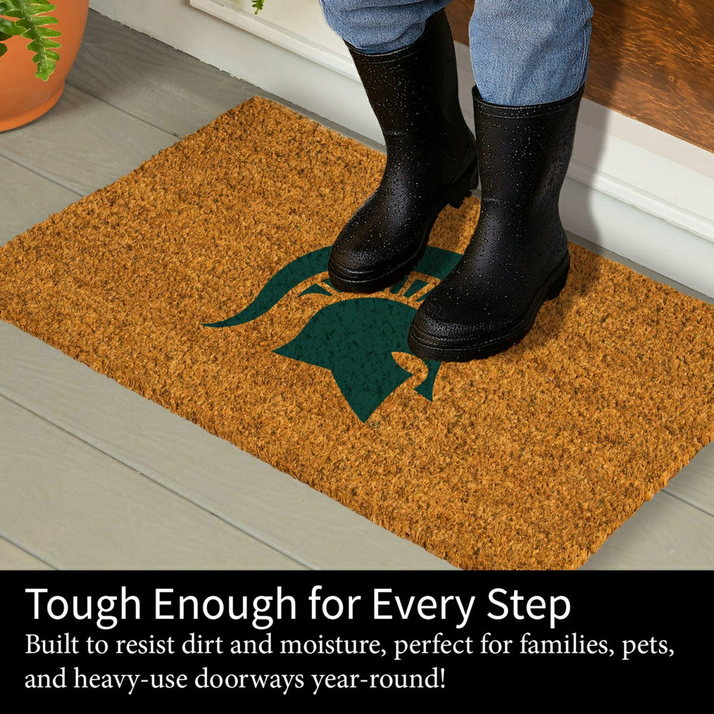 Coir Mat, 16"x28", Michigan State University