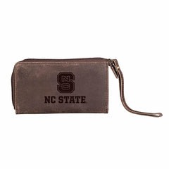 Wristlet Wallet, Brown, North Carolina State University