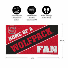 North Carolina State University, PVC Mat COLOR, Home of a Fan