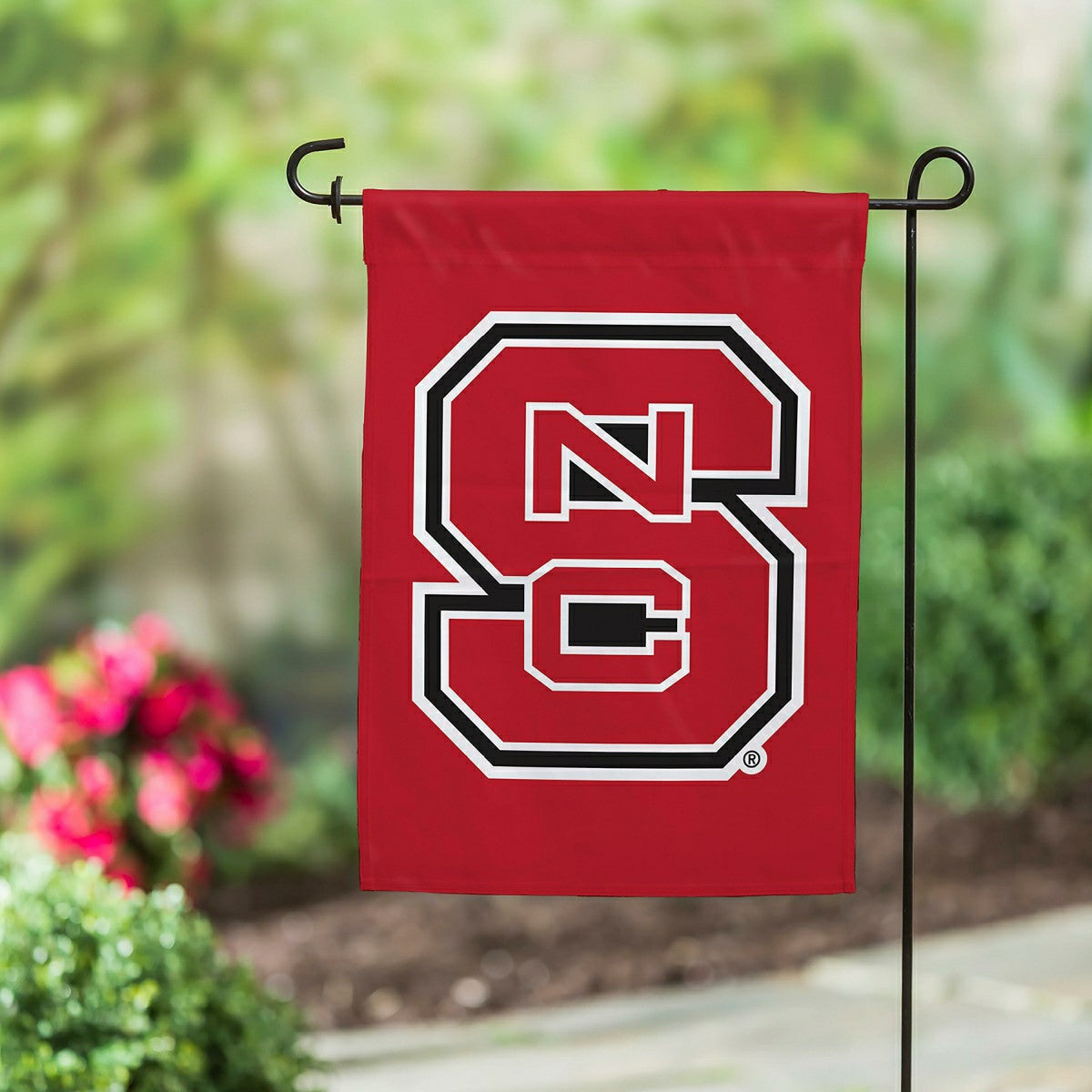 North Carolina State University Applique Garden Flag
