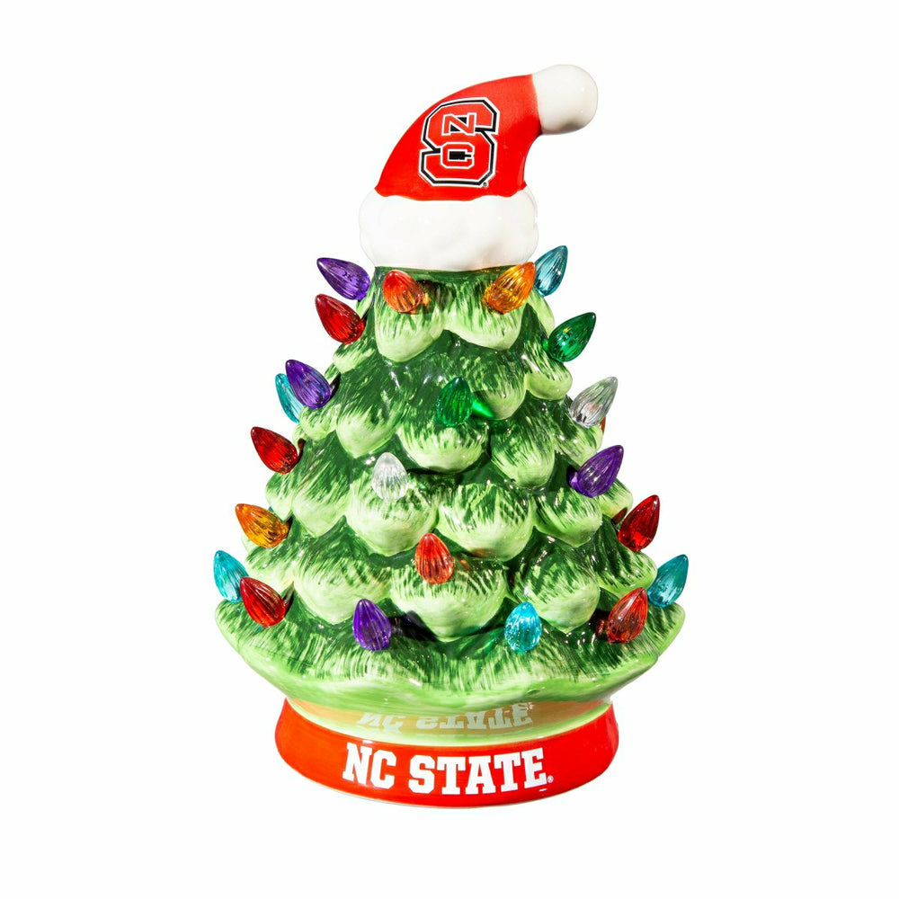 8" LED Ceramic Christmas Tree, North Carolina State University