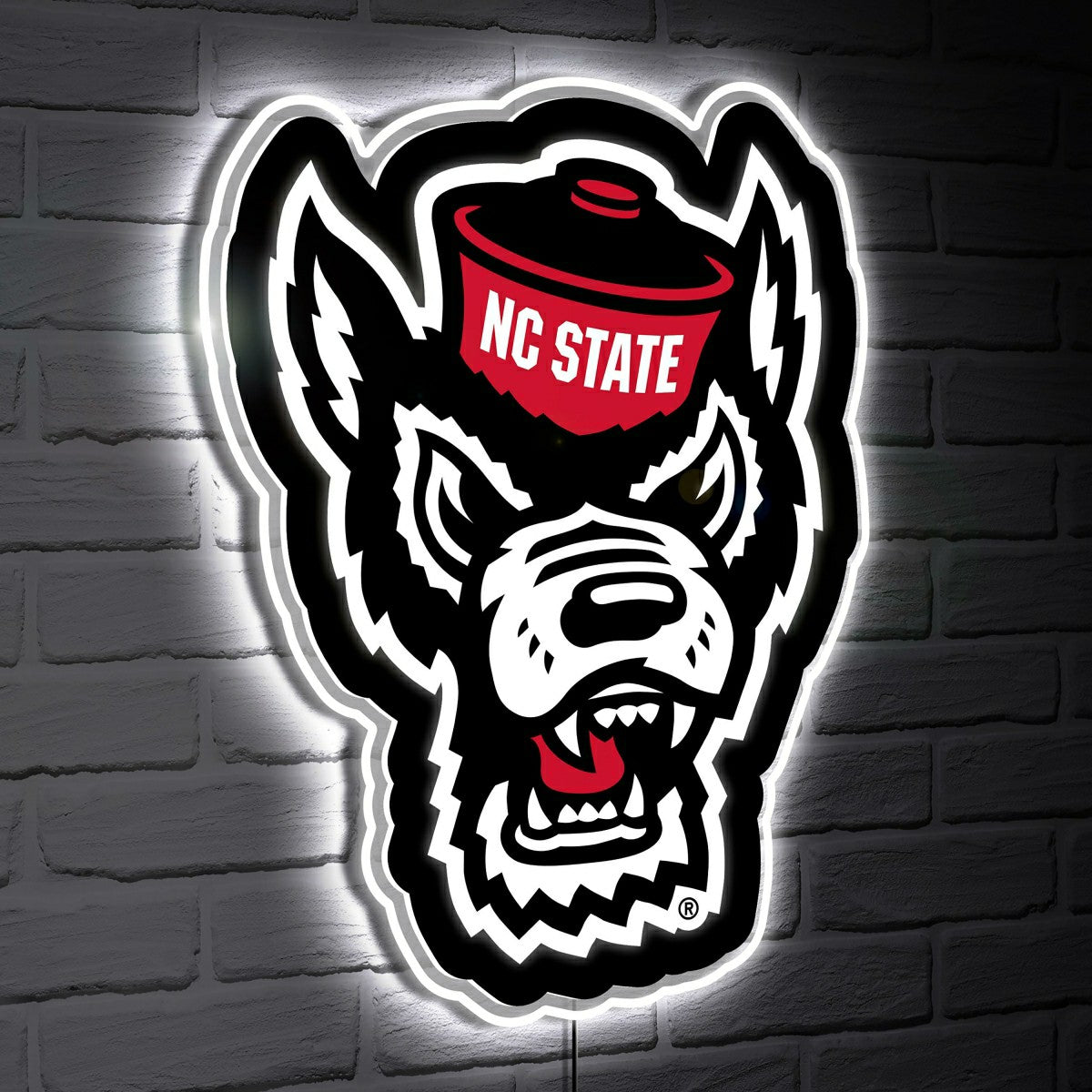 LED Wall Decor, Glazelite, College Mascot, North Carolina State Univer