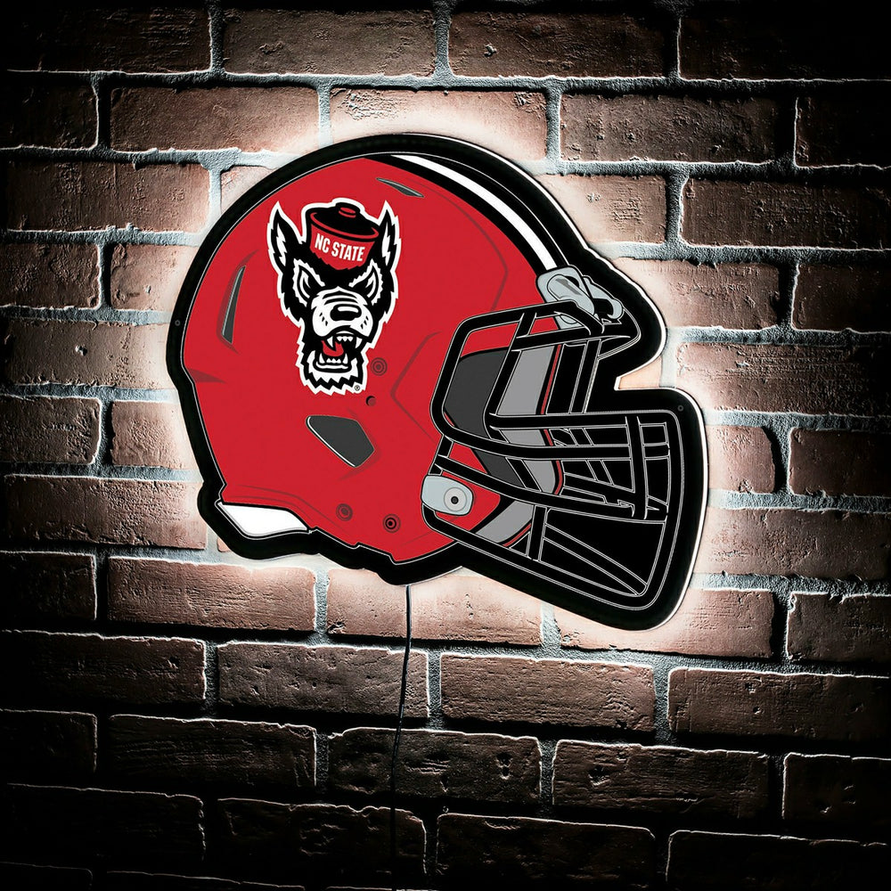 LED Wall Decor, Helmet, North Carolina State University