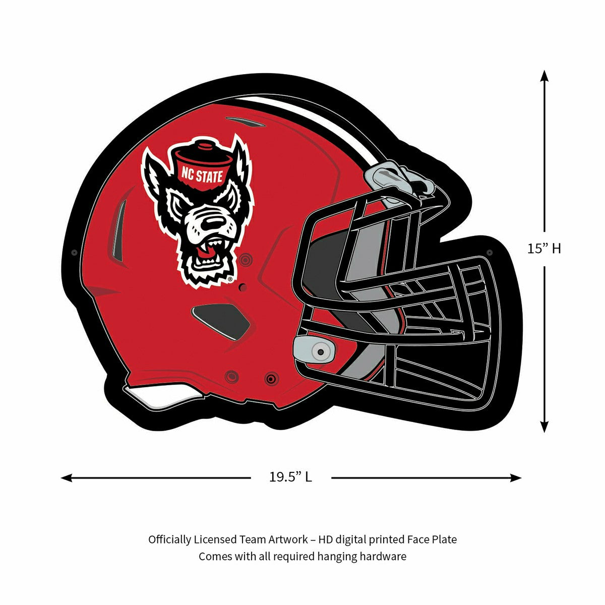 LED Wall Decor, Helmet, North Carolina State University