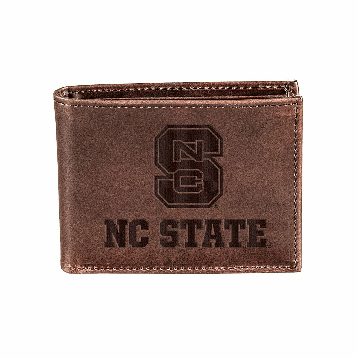 North Carolina State University, Bi-Fold Wallet, Brown, CH, 100% Genui