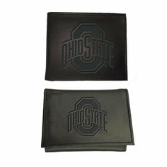 Ohio State University, Bi-Fold and Tri-Fold Wallet Gift Set, Black