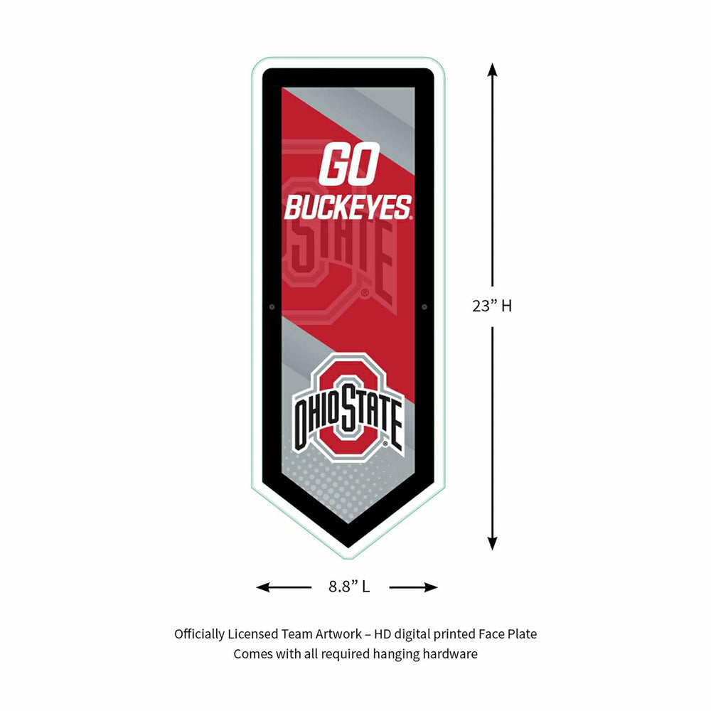 LED Wall Decor, Pennant, Ohio State University