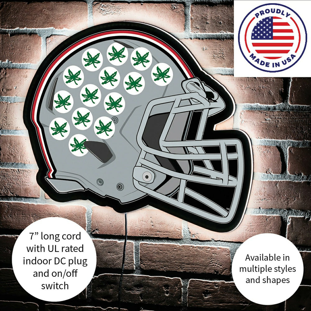 LED Wall Decor, Helmet, Ohio State University