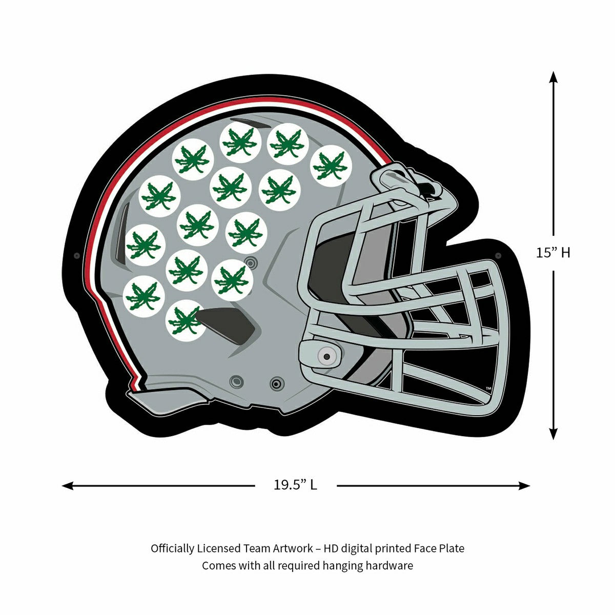 LED Wall Decor, Helmet, Ohio State University