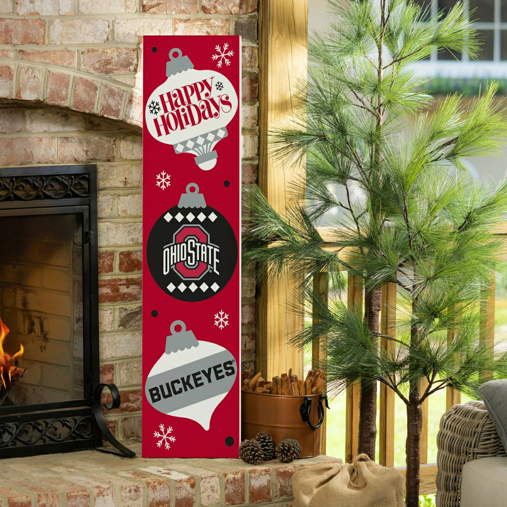 47" Double Sided Leaner, Ohio State University, Christmas