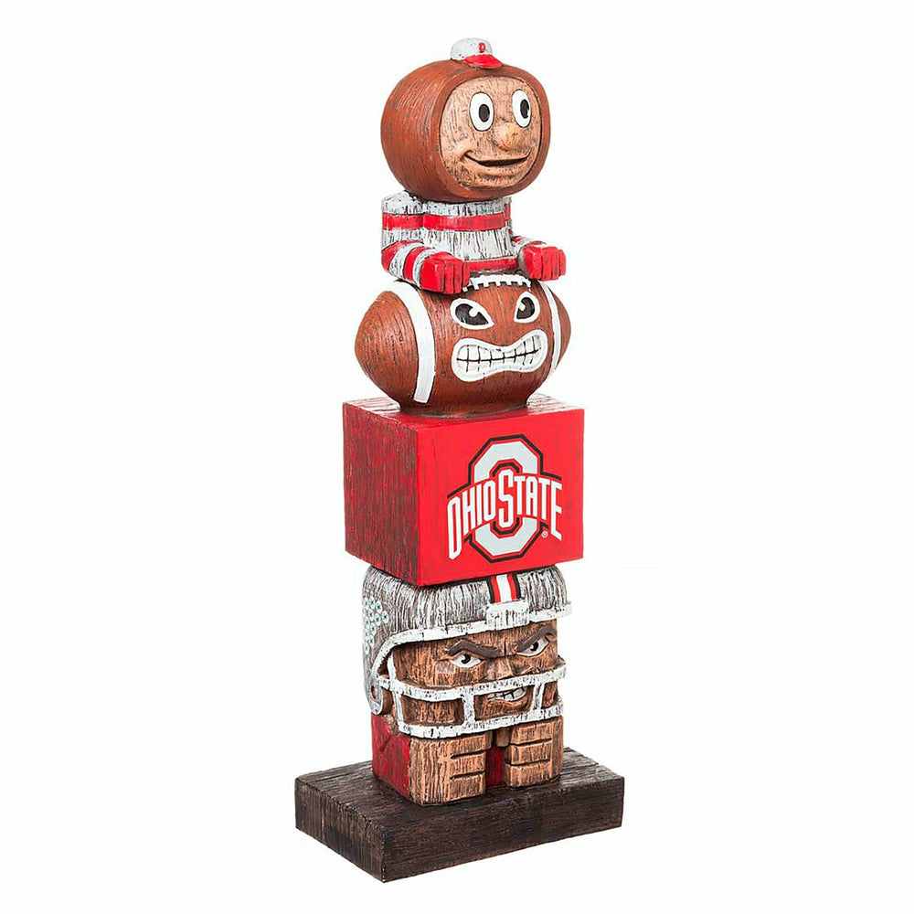 Ohio State Buckeyes Tiki Team Totem Garden Statue