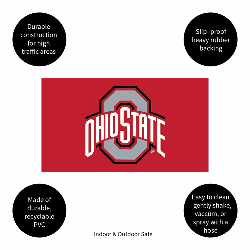 Full Color PVC Mat, 16" x 28", Ohio State University