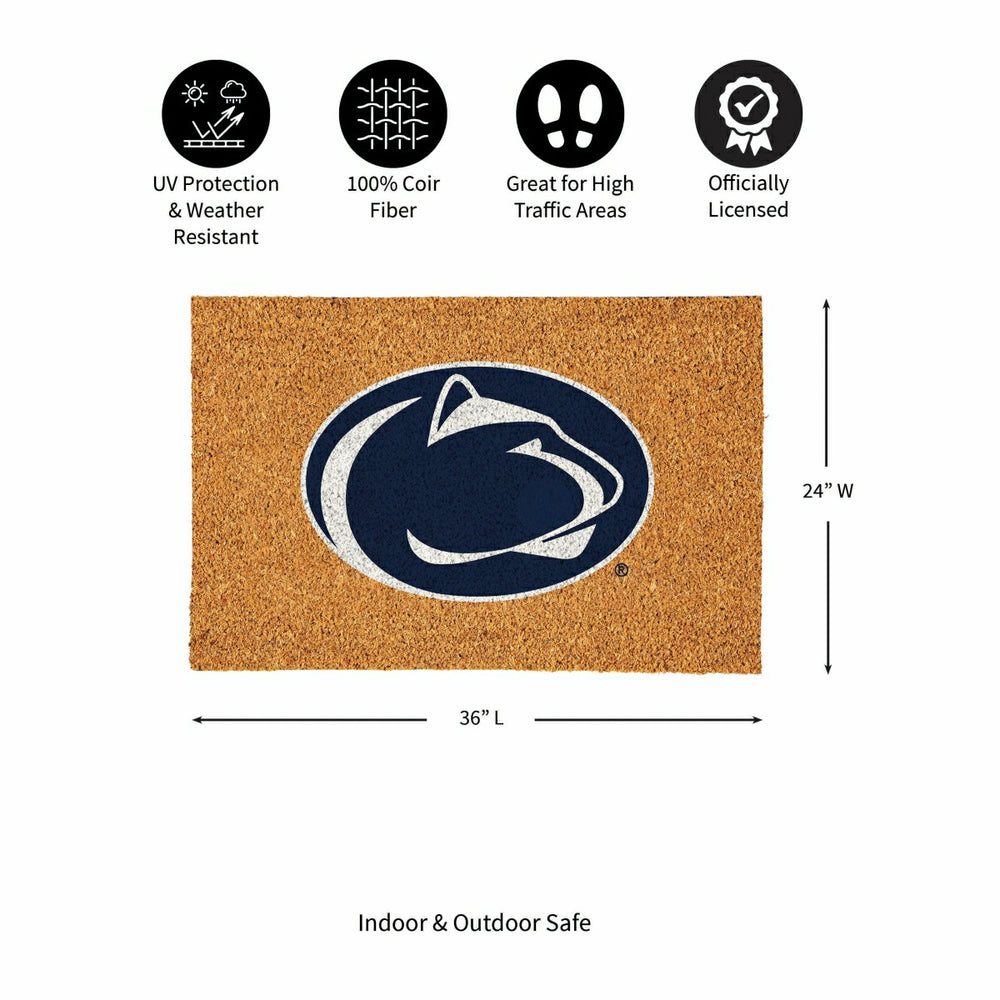 Penn State Large Full Color Coir Mat, 36"x24"