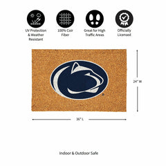 Penn State Large Full Color Coir Mat, 36"x24"