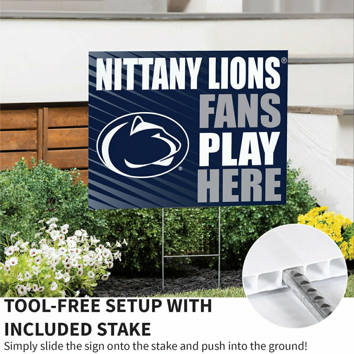 Penn State Coroplast Yard Sign "Fans Play Here"