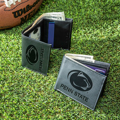 Penn State, Bi-Fold and Tri-Fold Wallet Gift Set, Black