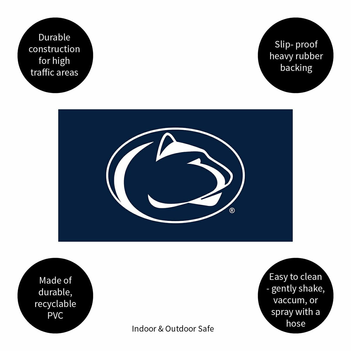 Full Color PVC Mat, 16" x 28", Penn State