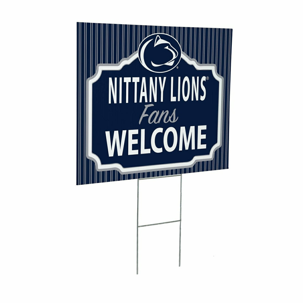 Penn State Coroplast Yard Sign, "Fans Welcome"