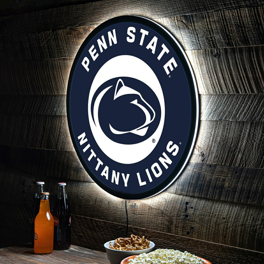 LED Wall Decor, College Football Round, Penn State