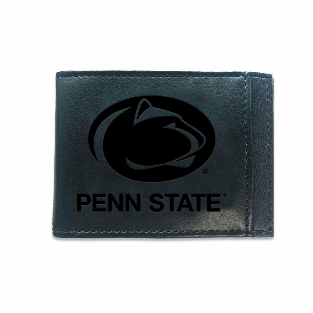 Slim Bi-Fold Wallet with RFID Blocking, Penn State, Black