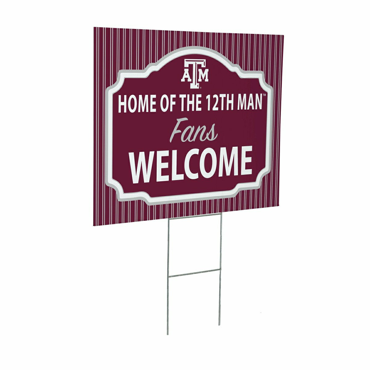 Texas A&M Coroplast Yard Sign, "Fans Welcome"