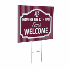 Texas A&M Coroplast Yard Sign, "Fans Welcome"