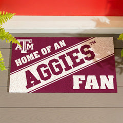 Texas A&M, PVC Mat COLOR, Home of a Fan