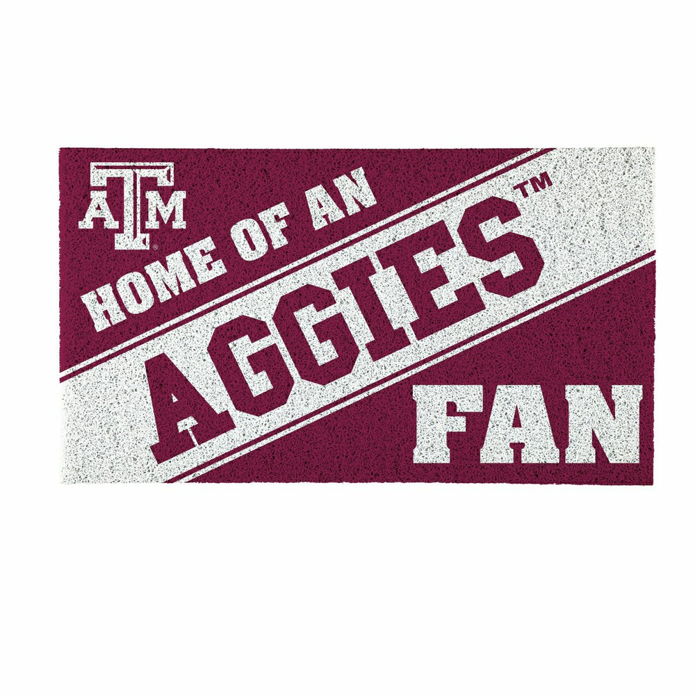 Texas A&M, PVC Mat COLOR, Home of a Fan