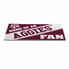 Texas A&M, PVC Mat COLOR, Home of a Fan