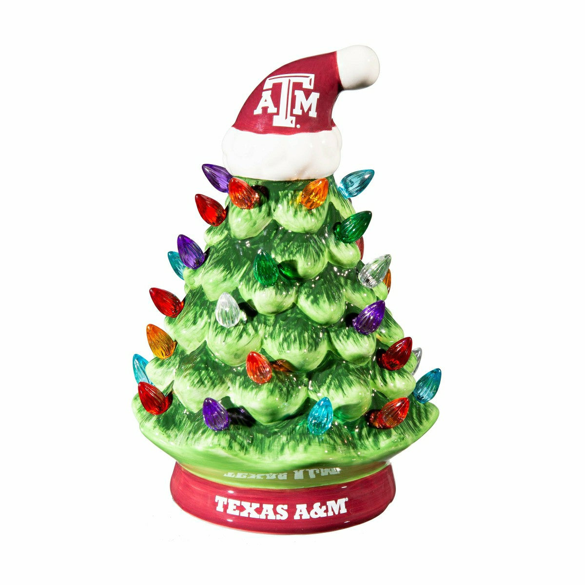 8" LED Ceramic Christmas Tree, Texas A&M