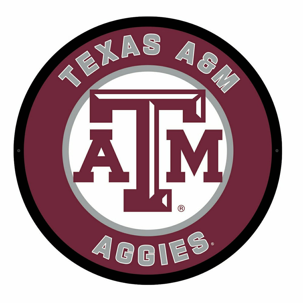 LED Wall Decor, Round, Texas A&M