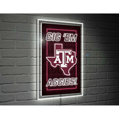 Texas A&M College Rectangle Neolite LED Decor