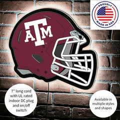 LED Wall Decor, Helmet, Texas A&M
