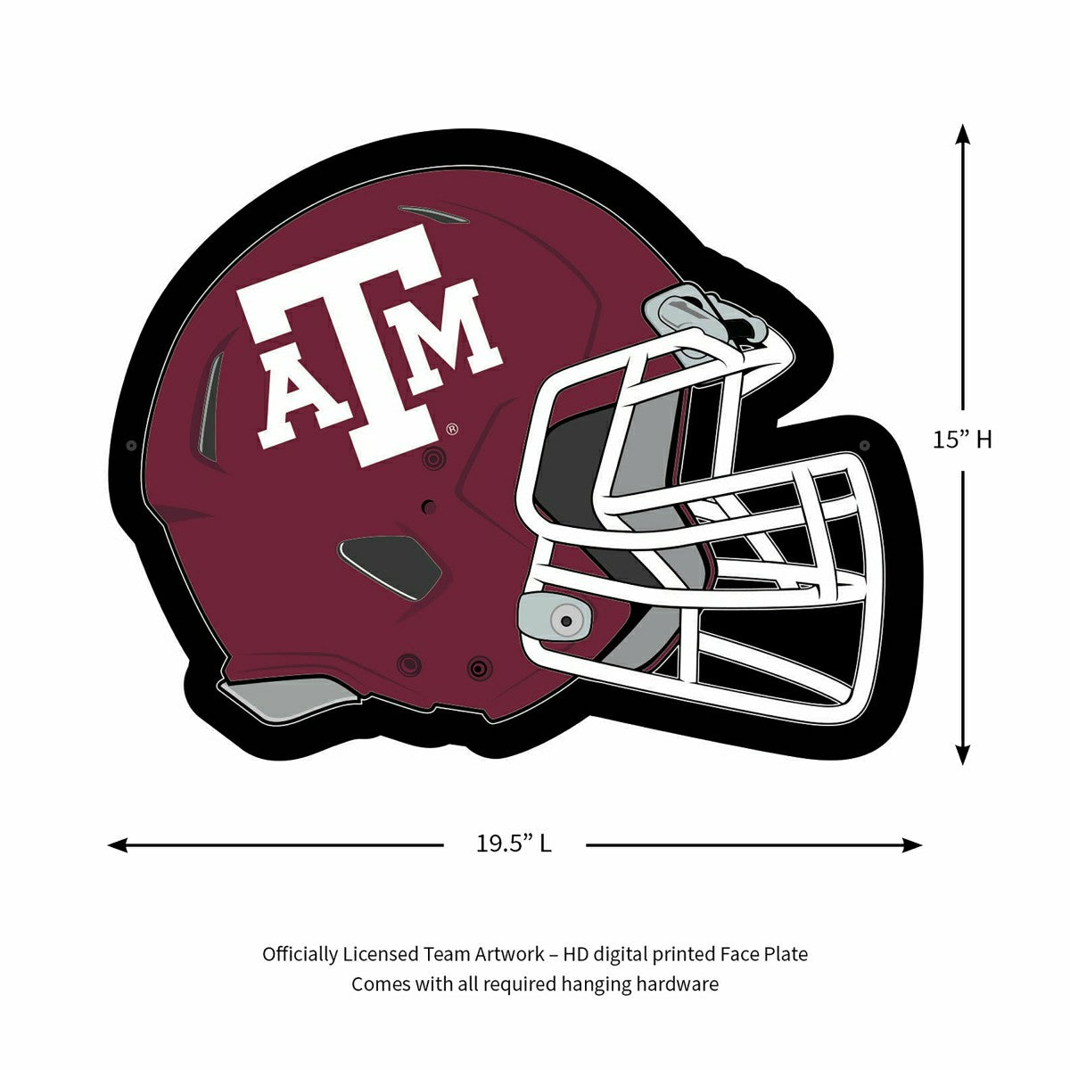 LED Wall Decor, Helmet, Texas A&M