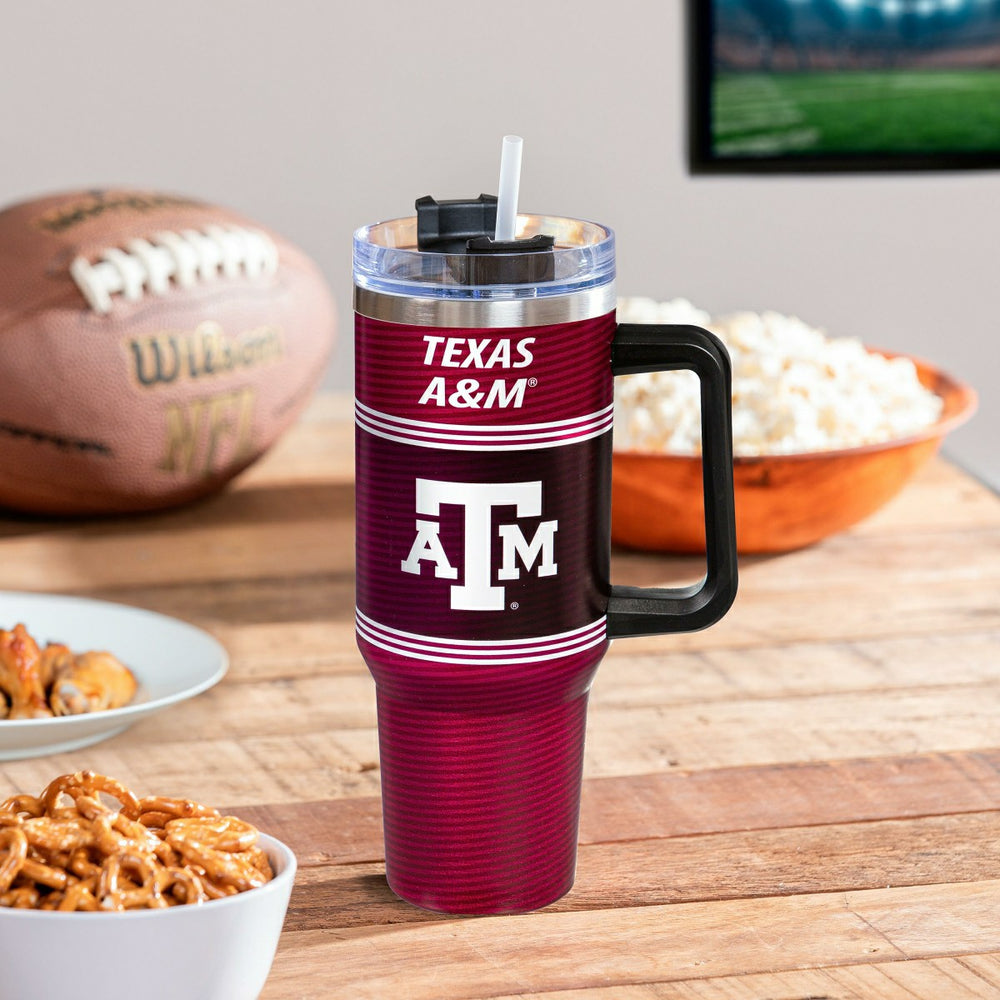 40oz Stainless Steel Canyon Cup w/ Straw, Texas A&M