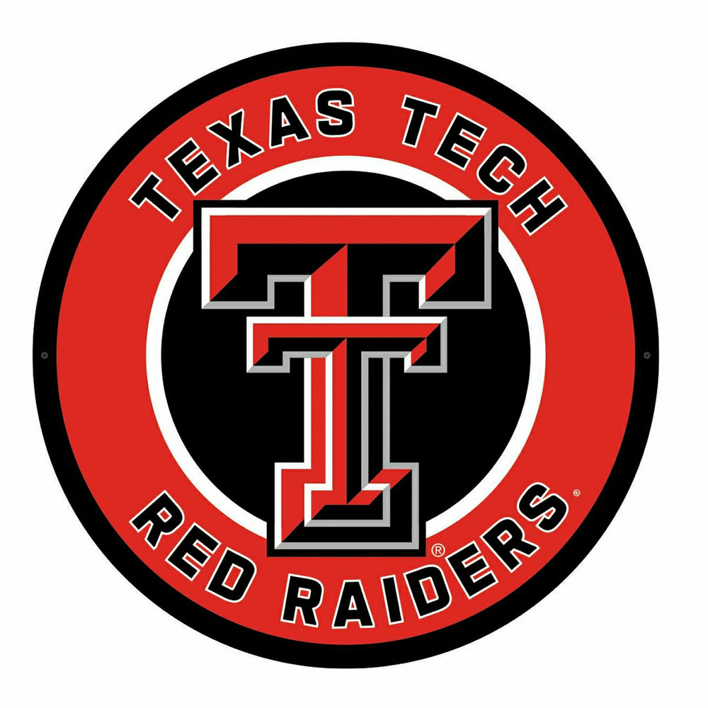 LED Wall Decor, Round, Texas Tech University