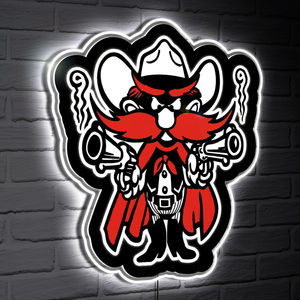 LED Wall Decor, Glazelite, College Mascot, Texas Tech University